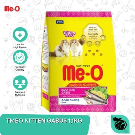 Meo Ikan Gabus Kitten Dry Cat Food Makanan Anak Kucing 1.1kg