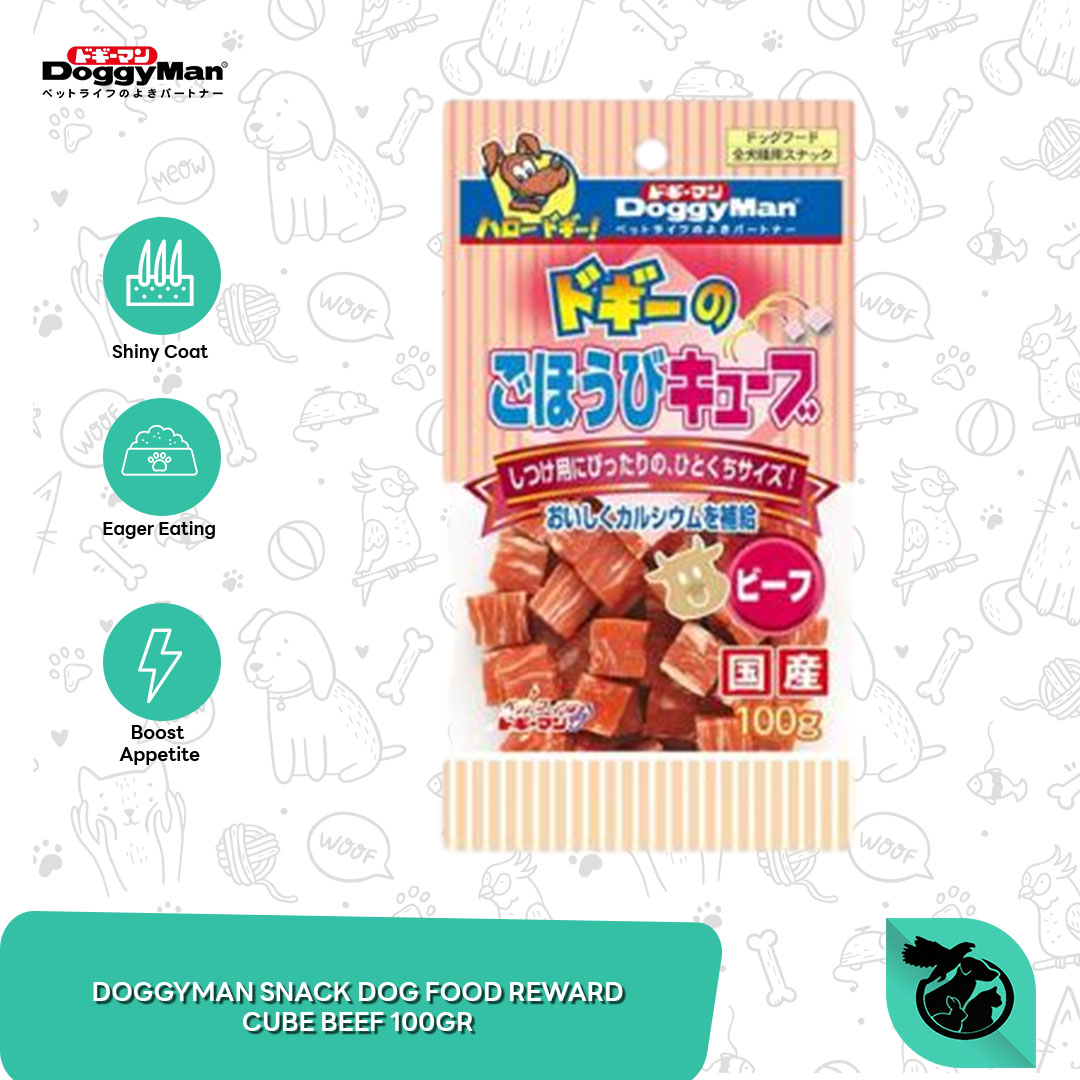 Doggyman Dog Treats Cube Snack Anjing 100 gram