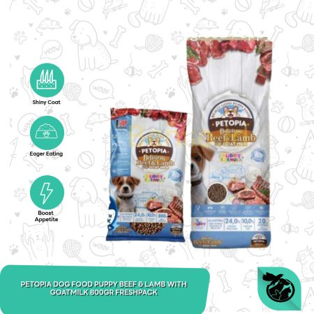 Makanan Anjing Petopia Dog Food Puppy Fresh Pack 800 Gram