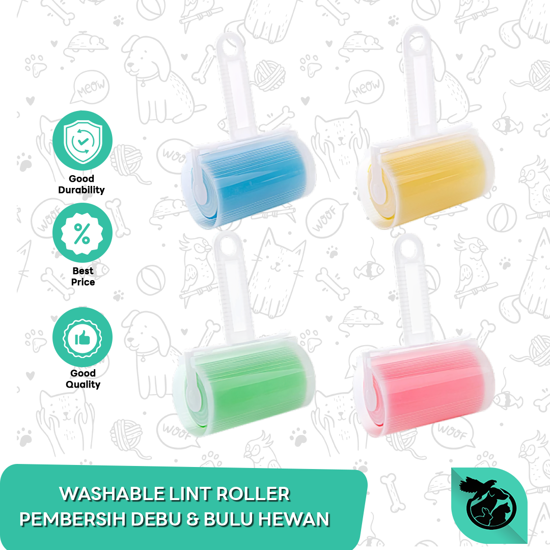 Pembersih Bulu Kucing Anjing Washable Lint Roller