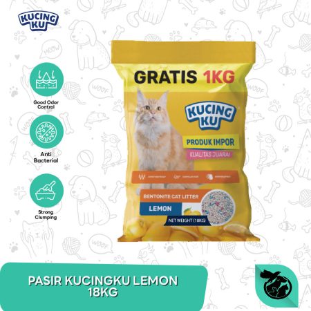 Pasir Kucingku Gumpal Wangi Bentonite 18 KG