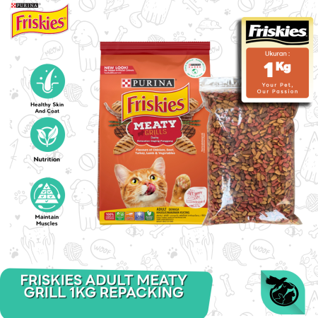 FRISKIES ADULT MEATY GRILLS 1 KG REPACKING