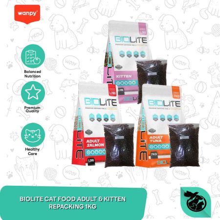 Makanan Kucing BioLite Cat food adult 1 Kg Repack