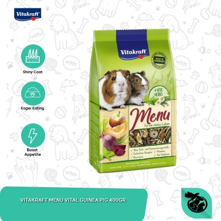 Vitakraft Menu Vital Guinea Pig Makanan Marmut 400 Gram