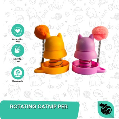 Mainan Rotating Catnip Ball Per