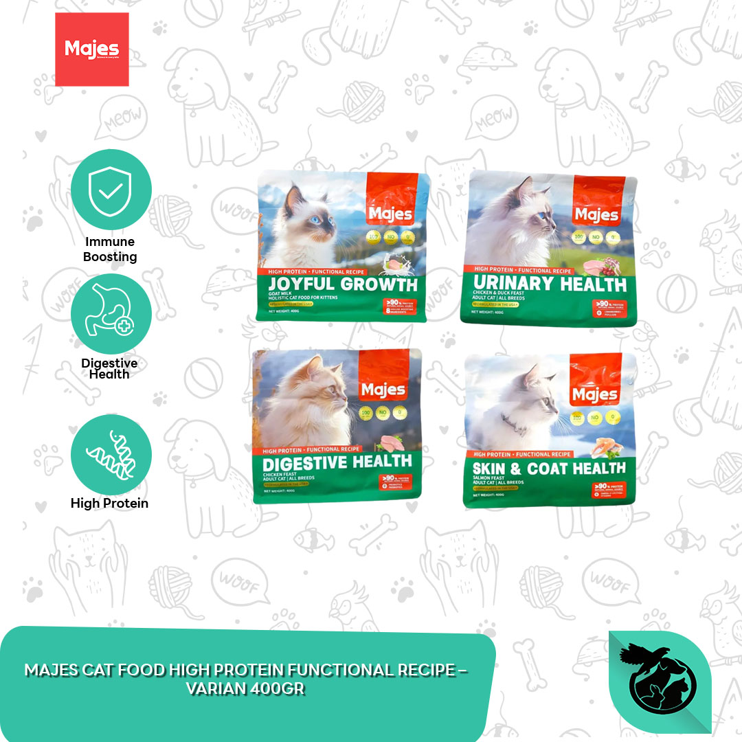 Majes Cat Dry Food High Protein Functional Makanan Kucing 400 Gram