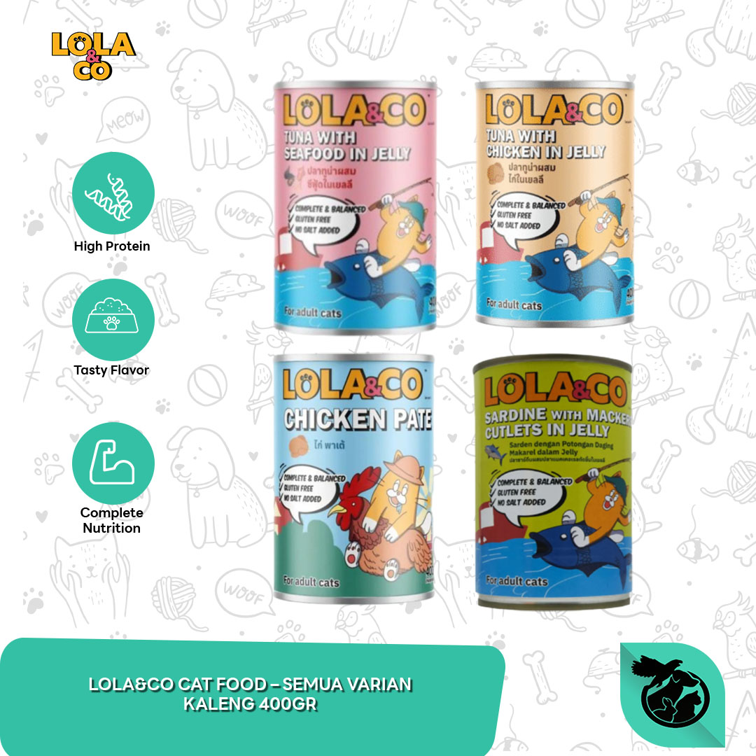 Lola&Co Cat Food Can Makanan Kucing Kaleng 400 Gram