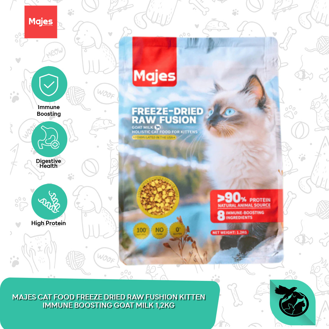 Majes Cat Dry Food Freeze Dried Raw Fushion Makanan Kucing 1.2 KG - Image 3